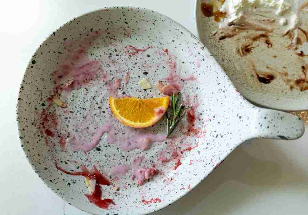 empty plate after eating